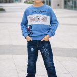 2pcs Pull tommy Hilfigher + Jean bleu LV