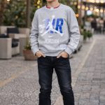 2pcs Pull AIR JORDAN + Jean noir LV